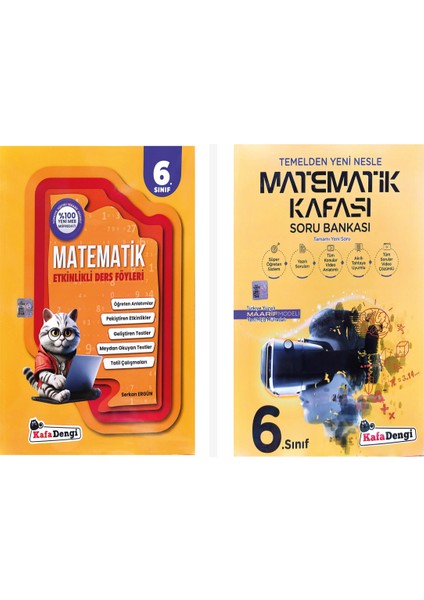 Kafadengi 6. Sınıf Matematik Ders Föyleri ve Soru Bankası Seti Ka