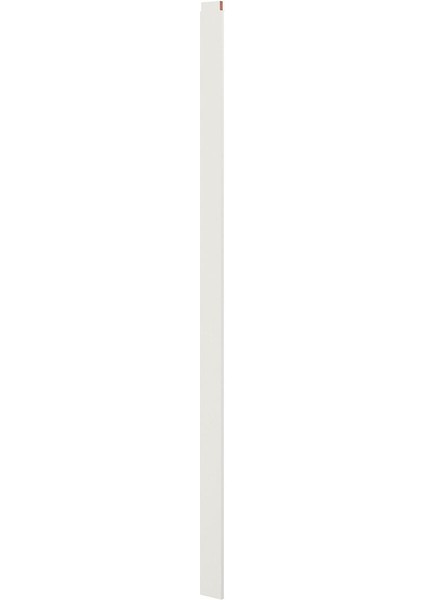 Gömme Dolap Için Durdurma Çubuğu, Beyaz, 240X11X1.8 Cm, 3 Parça