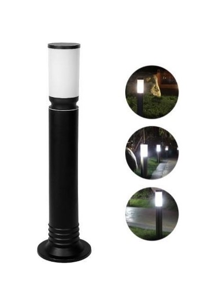Zita Bahçe Çim Duvar Aydınlatma Kule Armatür 80 cm Siyah IP54 Dış Mekan E27 Duylu