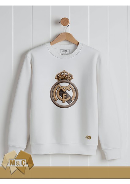 M.ç Premium Original Erkek Sweatshirt Uzun Kollu Mevsimlik Baskılı Özel Tasarım Real Madrid Hodie