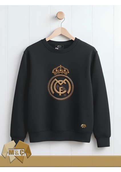 M.ç Premium Original Erkek Sweatshirt Uzun Kollu Mevsimlik Baskılı Özel Tasarım Real Madrid Hodie