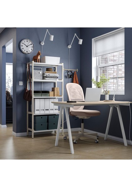 Masa, Sandalye ve Dolap Kombinasyonu, Bej-Beyaz fiyatları