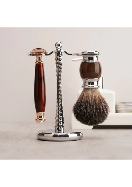 Tıraş Makinesi ve Sakal Fırçası Standı Antika Görünümlü Ağırlıklı K-19 Çinko Gövde fırsatları