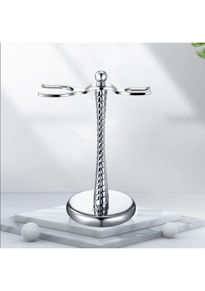 Tıraş Makinesi ve Sakal Fırçası Standı Antika Görünümlü Ağırlıklı K-19 Çinko Gövde