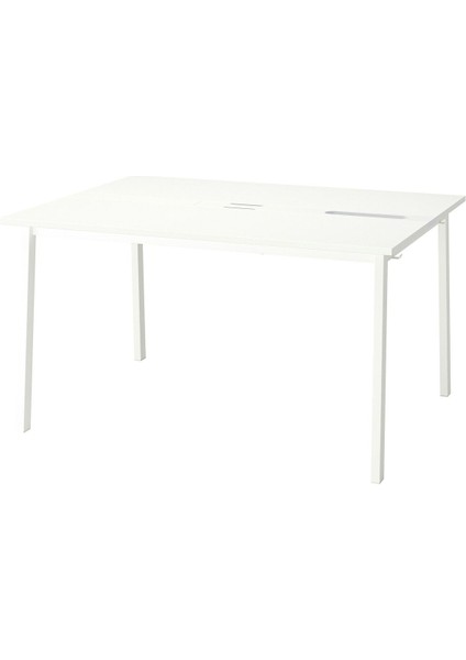 Çalışma Masası, Beyaz, 140X108X75 cm