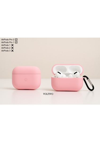 Airpods Pro 1. Nesil ve Pro 2. Nesil Uyumlu Renkli Kir Tutmaz Silikon Kancalı Kılıf fiyatları
