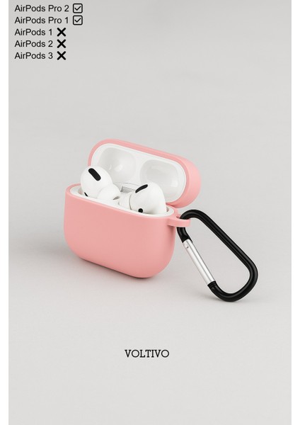 Airpods Pro 1. Nesil ve Pro 2. Nesil Uyumlu Renkli Kir Tutmaz Silikon Kancalı Kılıf modelleri