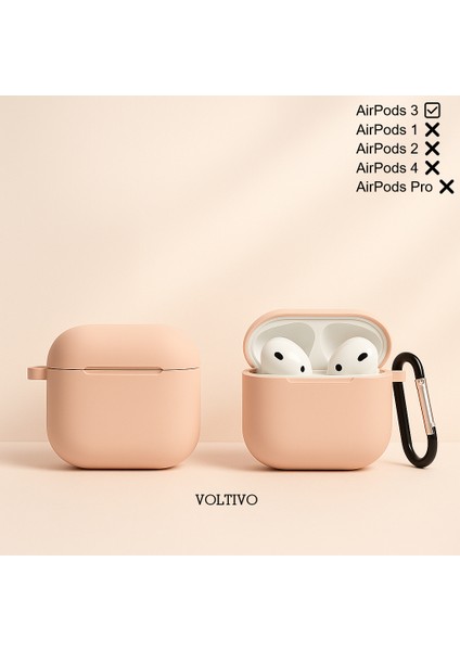 Airpods 3. Nesil Uyumlu Renkli Kir Tutmaz Silikon Kancalı Kılıf fiyatları