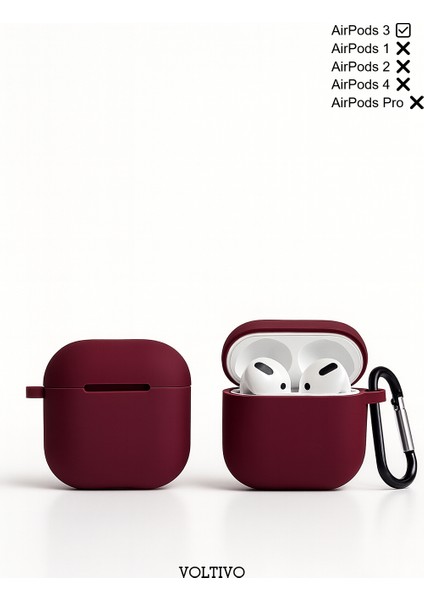 Airpods 3. Nesil Uyumlu Renkli Kir Tutmaz Silikon Kancalı Kılıf fiyatları