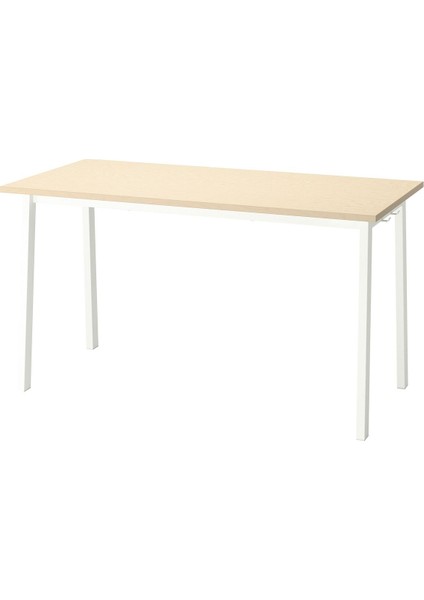 Çalışma Masası, Huş Kaplama-Beyaz, 140X68X75 cm