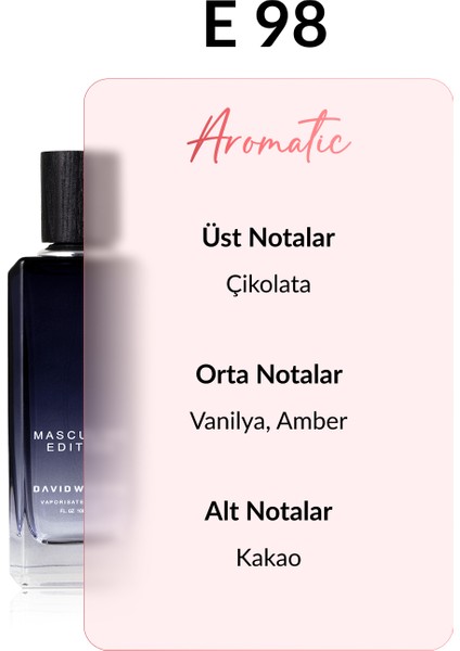 E98 Keyloc 100 ml Erkek Parfüm | Aromatic fiyatları