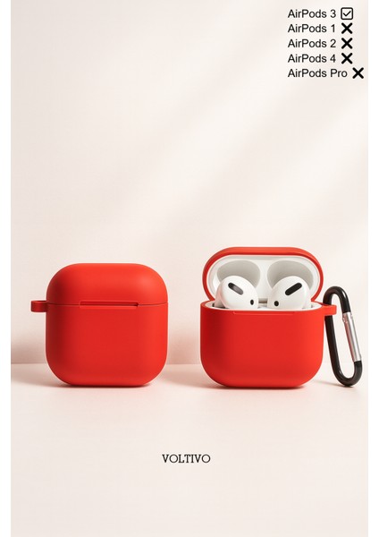 Airpods 3. Nesil Uyumlu Renkli Kir Tutmaz Silikon Kancalı Kılıf fiyatları