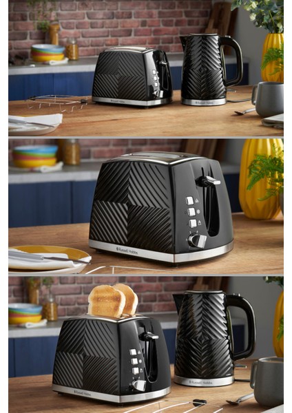 Siyah 2 Dilim Ekmek Kızartma Makinesi, Hızlı ve Pratik Kullanım