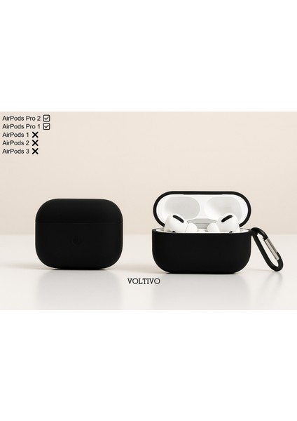 Airpods Pro 1. Nesil ve Pro 2. Nesil Uyumlu Renkli Kir Tutmaz Silikon Kancalı Kılıf fiyatları