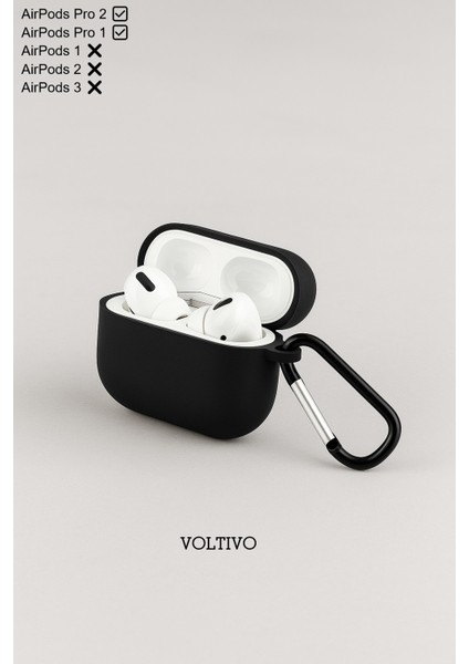 Airpods Pro 1. Nesil ve Pro 2. Nesil Uyumlu Renkli Kir Tutmaz Silikon Kancalı Kılıf modelleri
