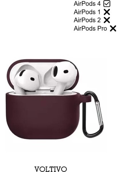 Airpods 4. Nesil Uyumlu Renkli Kir Tutmaz Silikon Kancalı Kılıf modelleri