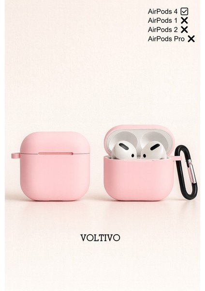 Airpods 4. Nesil Uyumlu Renkli Kir Tutmaz Silikon Kancalı Kılıf fiyatları
