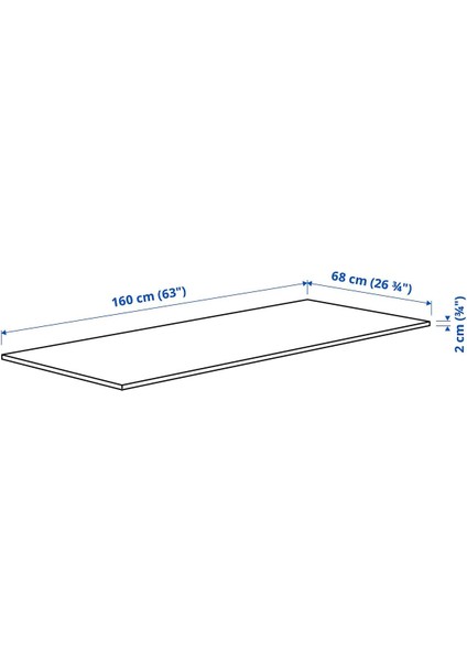 Masa Tablası, Huş Kaplama, 160X68 cm fiyatları