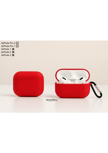 Airpods Pro 1. Nesil ve Pro 2. Nesil Uyumlu Renkli Kir Tutmaz Silikon Kancalı Kılıf fiyatları