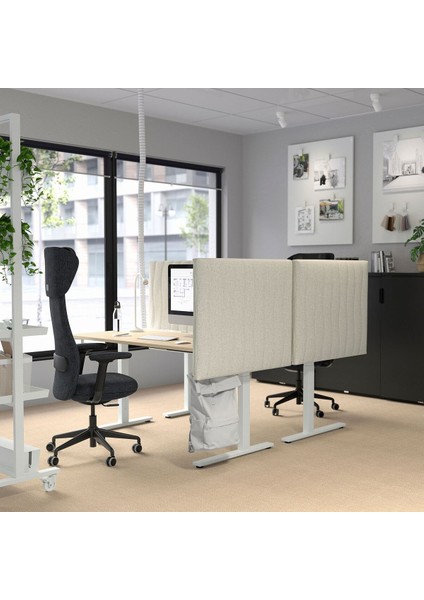 Çalışma Masası, Huş Kaplama-Beyaz, 140X80 cm fırsatları