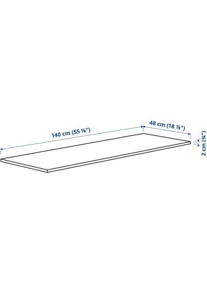 Masa Tablası, Huş Kaplama, 140X48 cm fiyatları