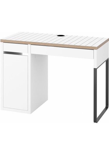 Çalışma Masası, Beyaz-Antrasit, 105X50 cm