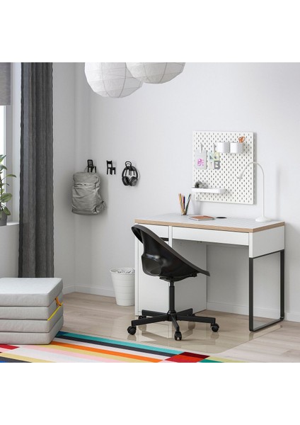 Çalışma Masası, Beyaz-Antrasit, 105X50 cm fiyatları