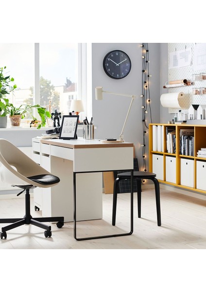 Çalışma Masası, Beyaz-Antrasit, 105X50 cm modelleri