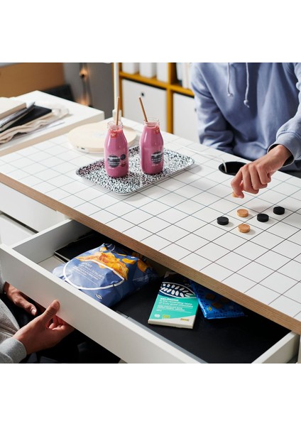 Çalışma Masası, Beyaz-Antrasit, 105X50 cm fırsatları