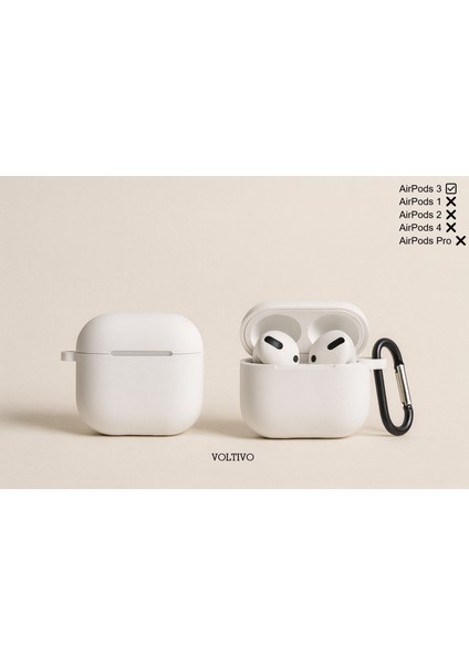 Airpods 3. Nesil Uyumlu Renkli Kir Tutmaz Silikon Kancalı Kılıf fiyatları