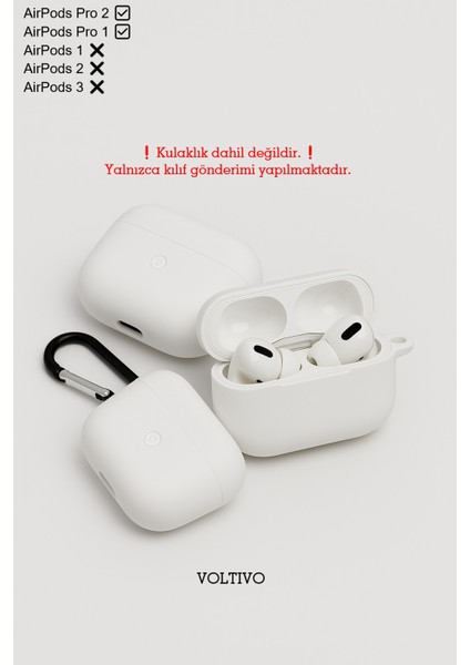 Airpods Pro 1. Nesil ve Pro 2. Nesil Uyumlu Renkli Kir Tutmaz Silikon Kancalı Kılıf