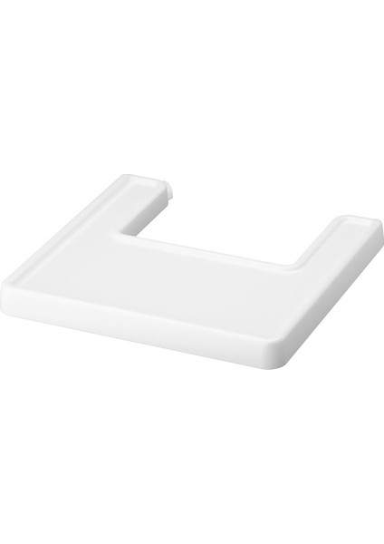 Mama Sandalyesi Tepsisi, Beyaz, 42X42 cm