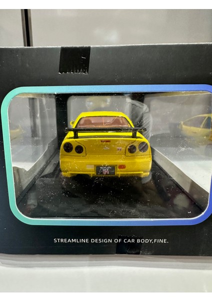 Nissan Skyline Gtr R34 Fast And Furious Hızlı ve Öfkeli Koleksiyon Model Diecast Metal Araba 1.24 Ölçek modelleri