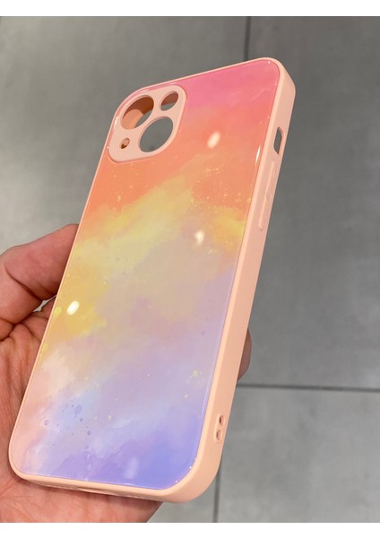 Iphone 13 ve 14 Uyumlu Granit Desenli Renkli Sert Silikon Kılıf modelleri
