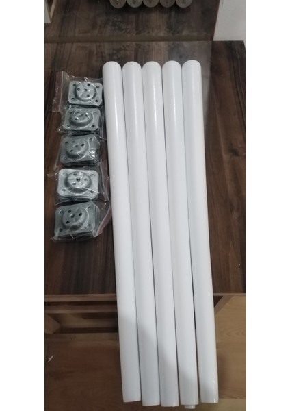 65CM 4'lük Beyaz ve Siyah Boyalı Masa Ayakları fiyatları