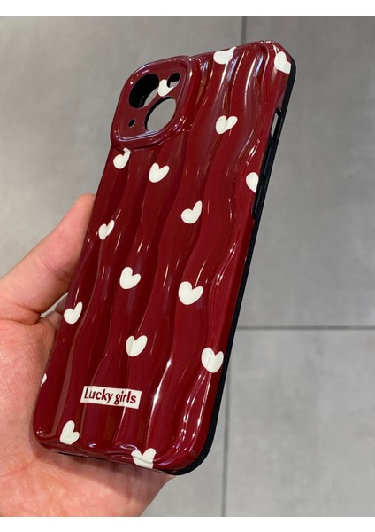 Iphone 13 ve 14 Uyumlu Kalp Desenli Lucky Girls Silikon Kılıf fiyatları