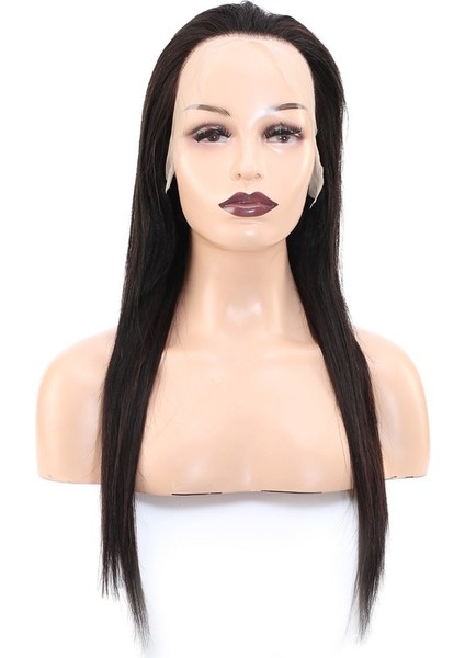 Düz Front Lace Gerçek Tül Peruk / Doğal / 60/65 cm