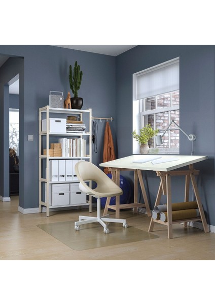 Çalışma Masası, Beyaz-Huş, 140X60 cm fiyatları