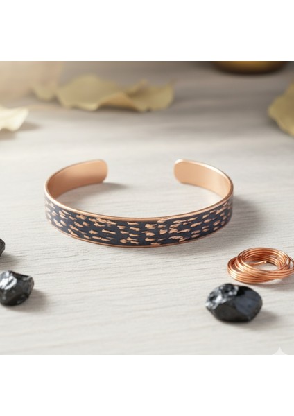 Bakır Tasarım Sade Bileklik fırsatları