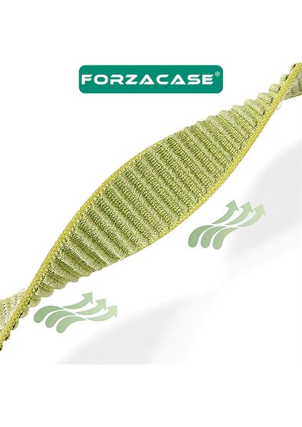 Huawei Watch Fit 4 / Fit 4 Pro ile Uyumlu Wave Desen Hasır Örgü Cırtlı Kordon Kayış - FC1127 modelleri