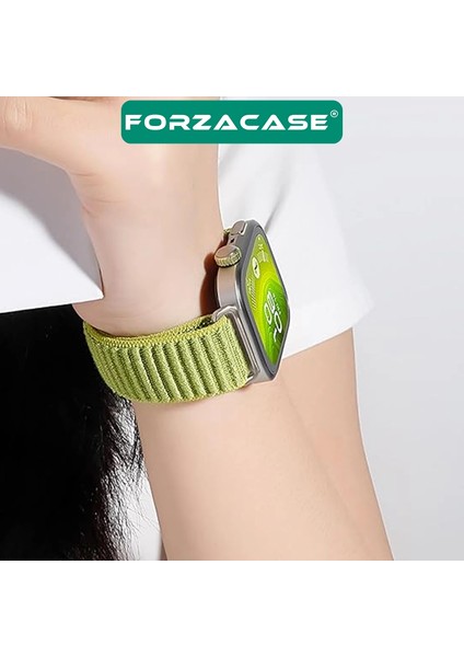 Huawei Watch Fit 4 / Fit 4 Pro ile Uyumlu Wave Desen Hasır Örgü Cırtlı Kordon Kayış - FC1127 indirimleri