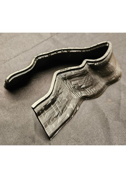 Balık ve Karides Akvaryum Mağarası Petg Malzeme Siyah 14CM