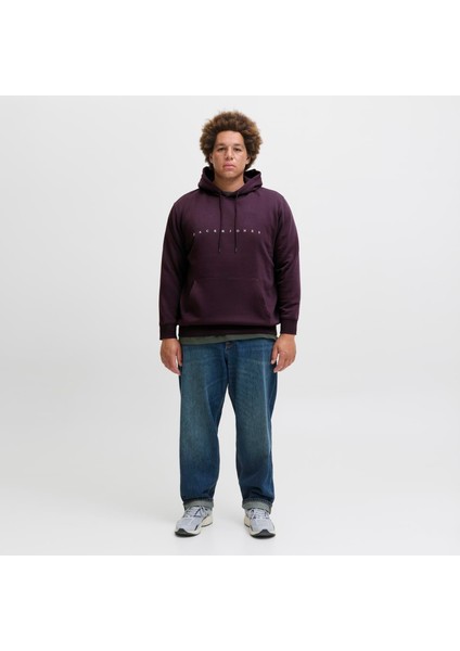 Büyük Beden Logo Detayli Sweatshirt - Star