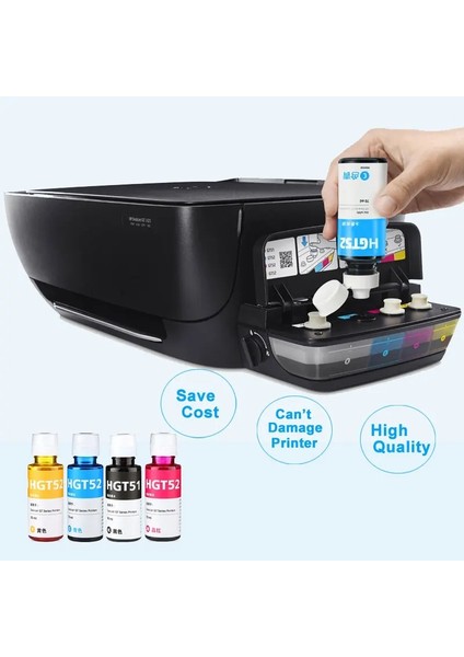 Hp Ink Tank 410 / 415 / 416 Uyumlu GT51/GT52 Muadil Mürekkep Seti modelleri