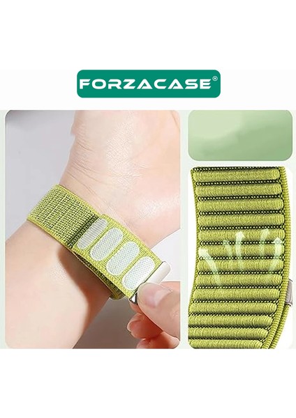 Huawei Watch Fit 3 ile Uyumlu Wave Desen Hasır Örgü Cırtlı Kordon Kayış - FC1127 fiyatları