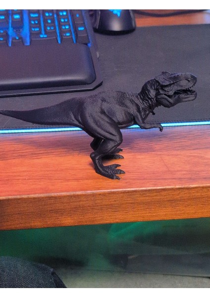 Siyah Dinazor Tyrannosaurus Dinazor Figur Oyuncak 14CM Doğal Malzeme