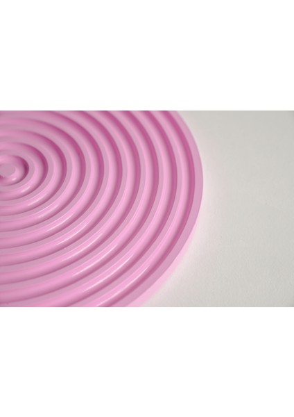 Spiral Formlu Dekoratif Sunum Tabağı | Lunapark Pembesi fiyatları