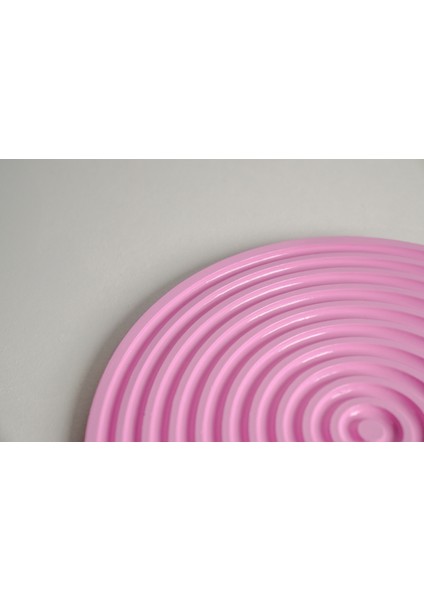 Spiral Formlu Dekoratif Sunum Tabağı | Lunapark Pembesi modelleri