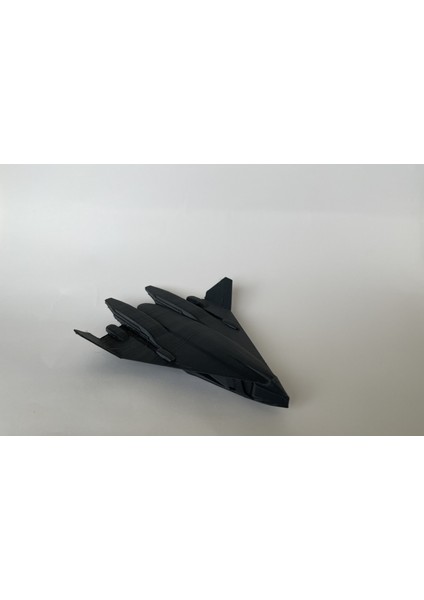 Uzay Aracı Siyah Pla Malzeme Oyuncak 14CM