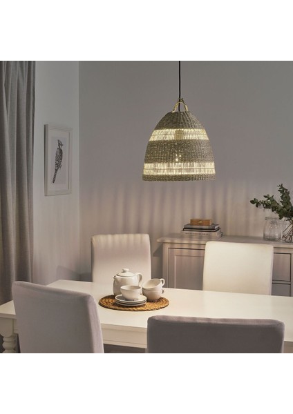 Sarkıt Lamba Abajur Başlığı, Deniz Sazı, 36 cm fiyatları